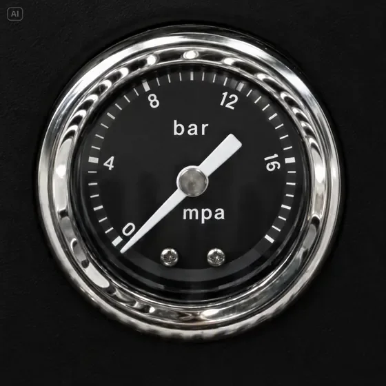 KI-erzeugte Darstellung — Detail: Manometer