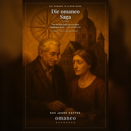 Die omaneo Saga — Umschlag, deutsch