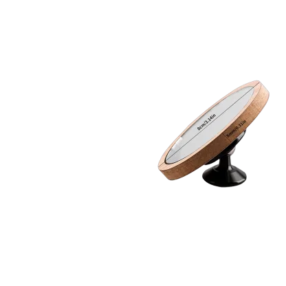 Espresso-Shot-Spiegel · Holzrahmen mit Magnet-Gelenkfuß