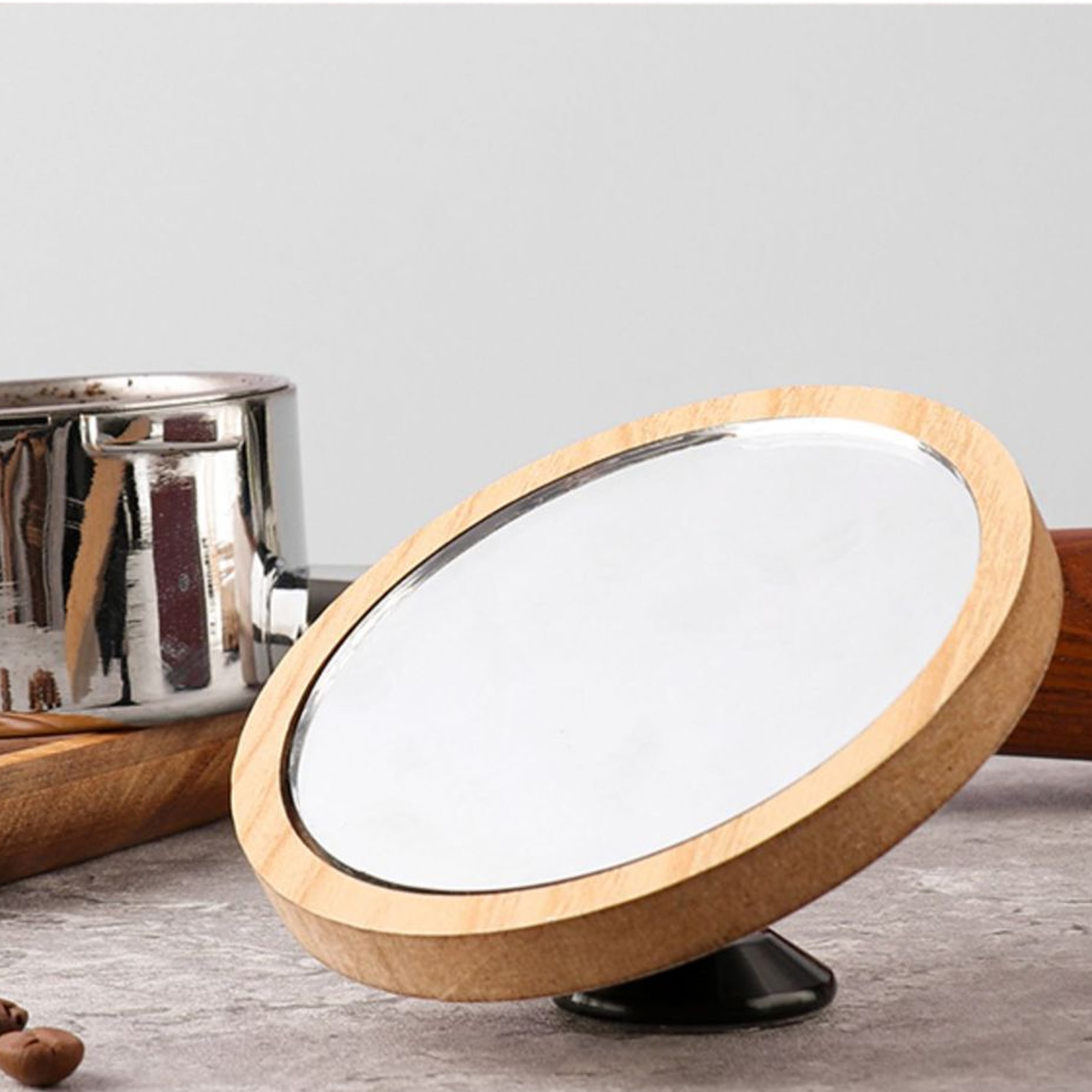 Espresso-Shot-Spiegel · Holzrahmen mit Magnet-Gelenkfuß – Bild 7