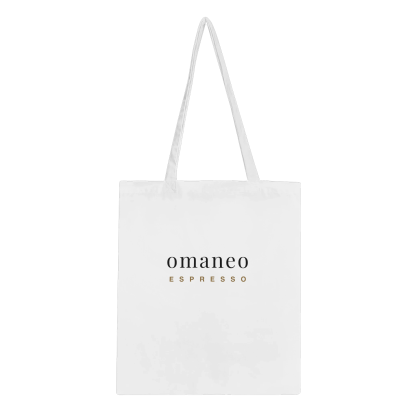 omaneo Baumwolltasche · Espresso-Logo