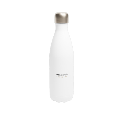 omaneo Edelstahl-Trinkflasche · Espresso-Logo (500 ml)