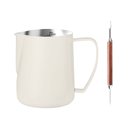 Milchkännchen mit Latte-Art-Stift · Edelstahl