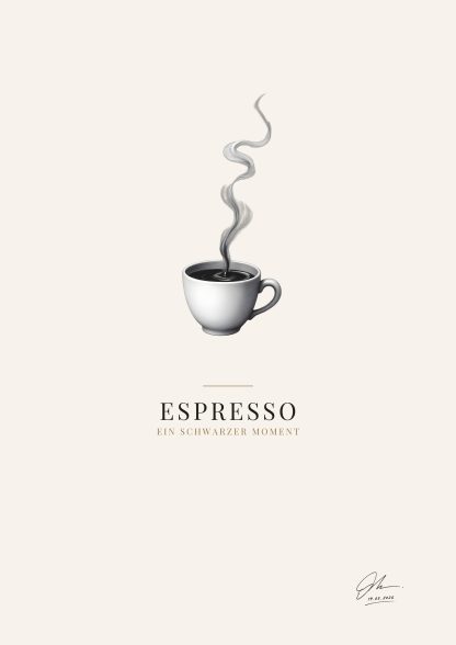 Poster · Espresso (Zeichnung)