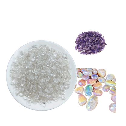 Quarz-Trio · Bergkristall, Amethyst, Rosenquarz