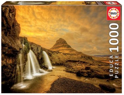 Educa Puzzle 9217971 – Kirkjufellsfoss Waterfall – 1000 Teile Puzzle