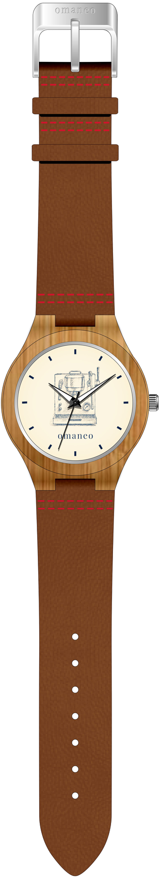omaneo Holz-Armbanduhr GUDRUN