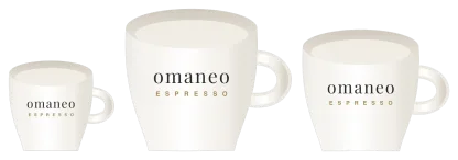 omaneo Tassen-Set — alle drei Größen