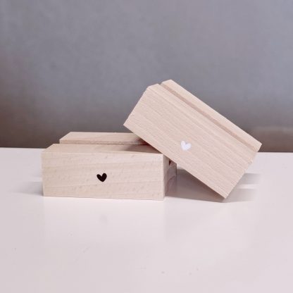 Fliesenhalter aus Holz · mit Herz