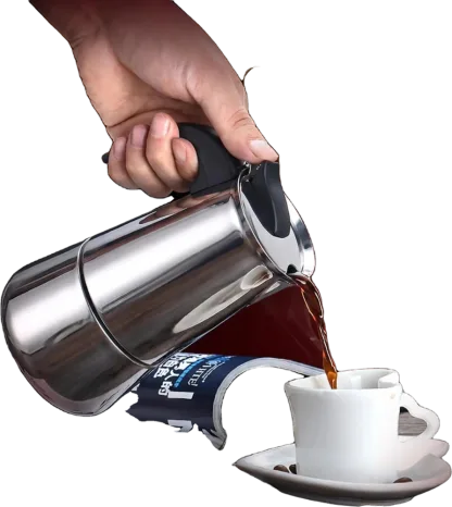 Espressokocher Edelstahl · induktionsgeeignet, 2 oder 4 Tassen
